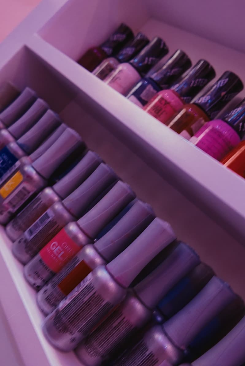 Products and flowers at the salon